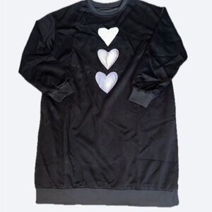 Black Polyester Spandex Top XL